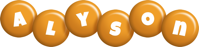 Alyson candy-orange logo