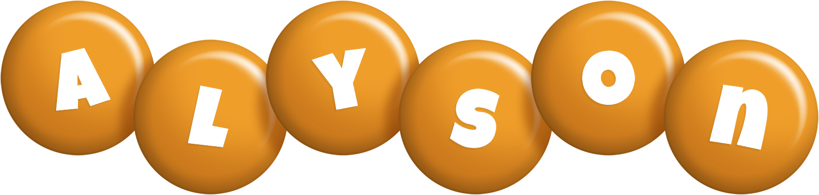 Alyson candy-orange logo