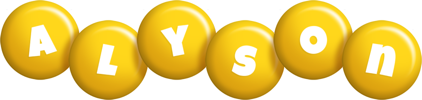 Alyson candy-yellow logo