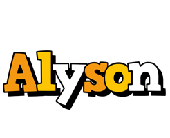 Alyson cartoon logo