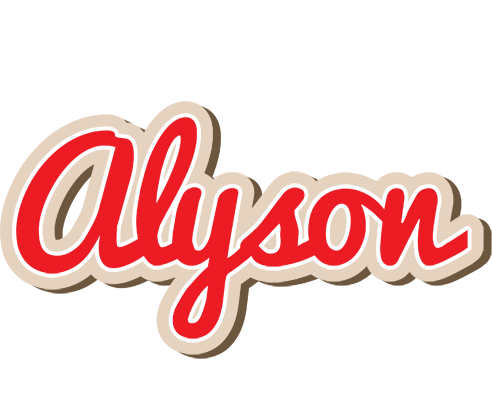 Alyson chocolate logo