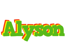 Alyson crocodile logo