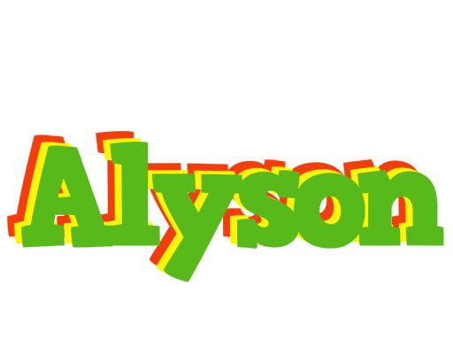 Alyson crocodile logo
