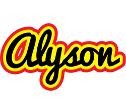 Alyson flaming logo