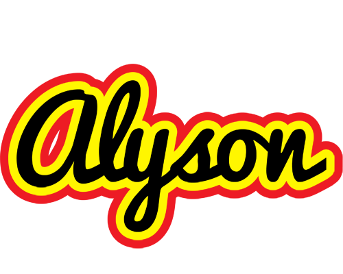 Alyson flaming logo