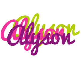 Alyson flowers logo