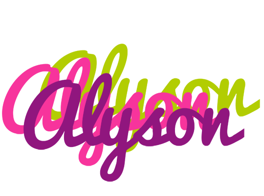 Alyson flowers logo