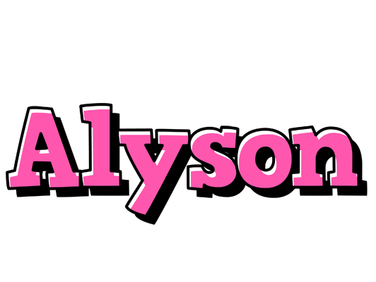 Alyson girlish logo