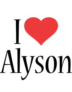 Alyson i-love logo