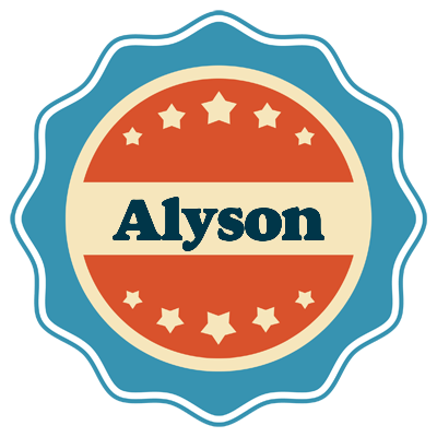 Alyson labels logo