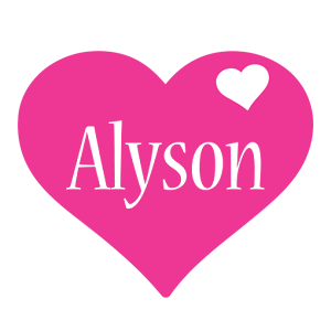 Alyson love-heart logo