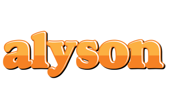 Alyson orange logo