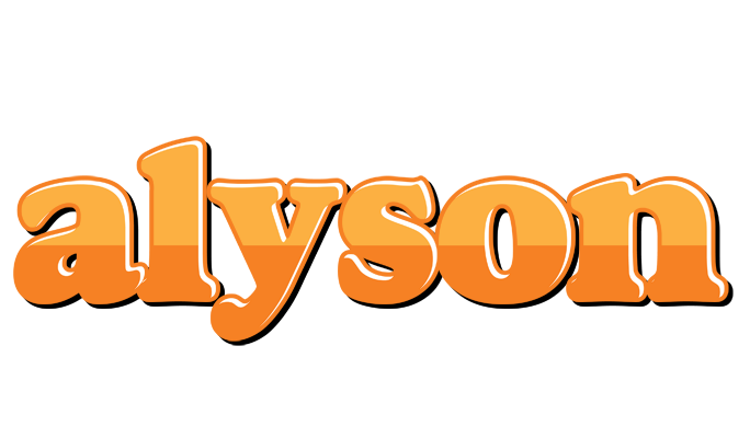 Alyson orange logo