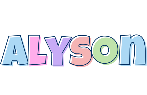 Alyson pastel logo