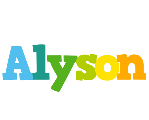 Alyson rainbows logo