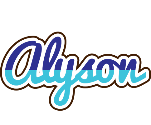 Alyson raining logo