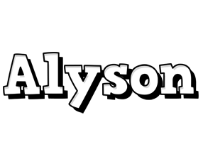 Alyson snowing logo