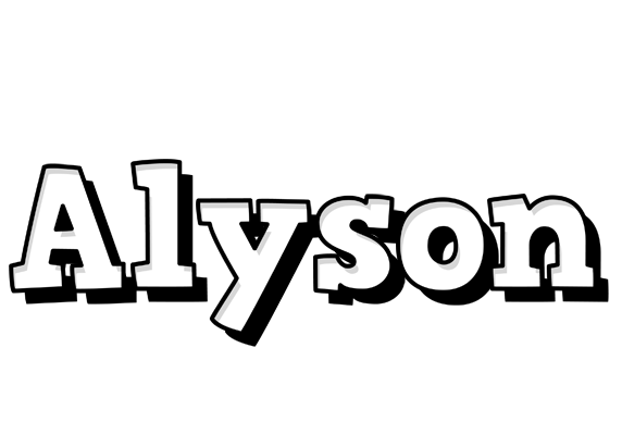 Alyson snowing logo