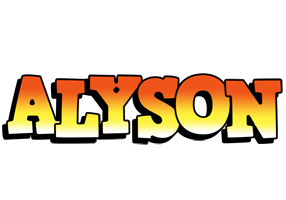 Alyson sunset logo