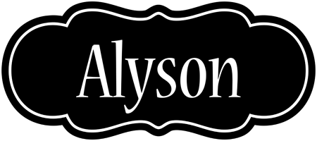 Alyson welcome logo