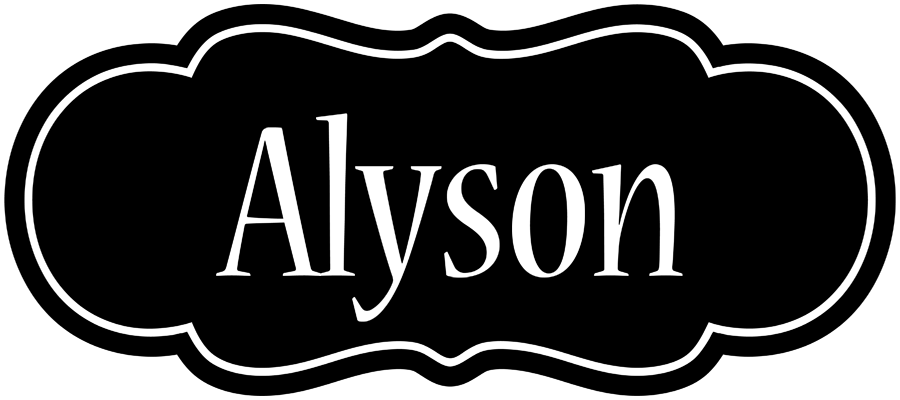 Alyson welcome logo