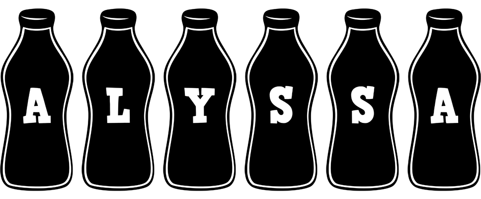 Alyssa bottle logo