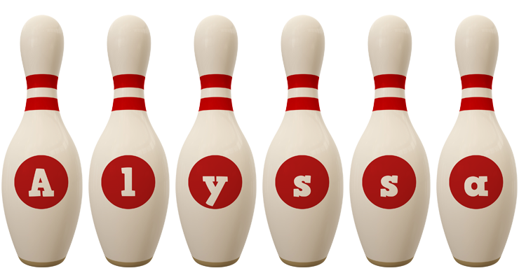 Alyssa bowling-pin logo