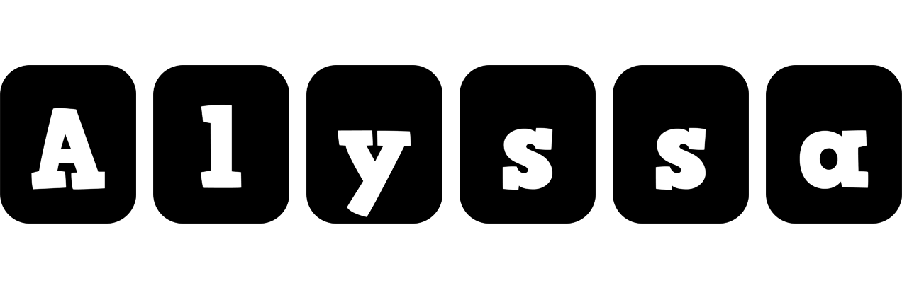Alyssa box logo