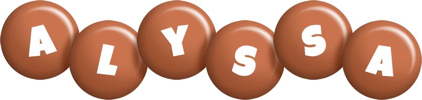 Alyssa candy-brown logo