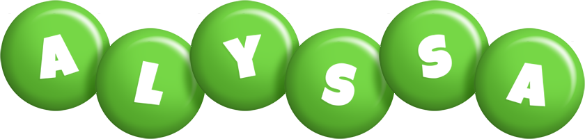 Alyssa candy-green logo