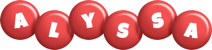 Alyssa candy-red logo