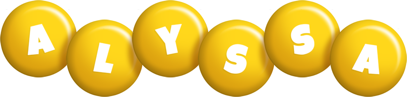 Alyssa candy-yellow logo