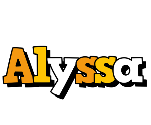 Alyssa cartoon logo