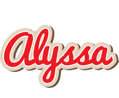 Alyssa chocolate logo