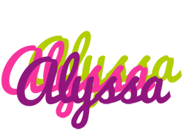 Alyssa flowers logo