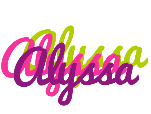 Alyssa flowers logo