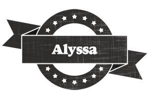 Alyssa grunge logo