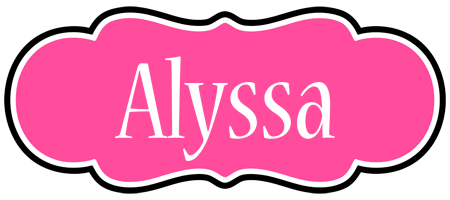 Alyssa invitation logo