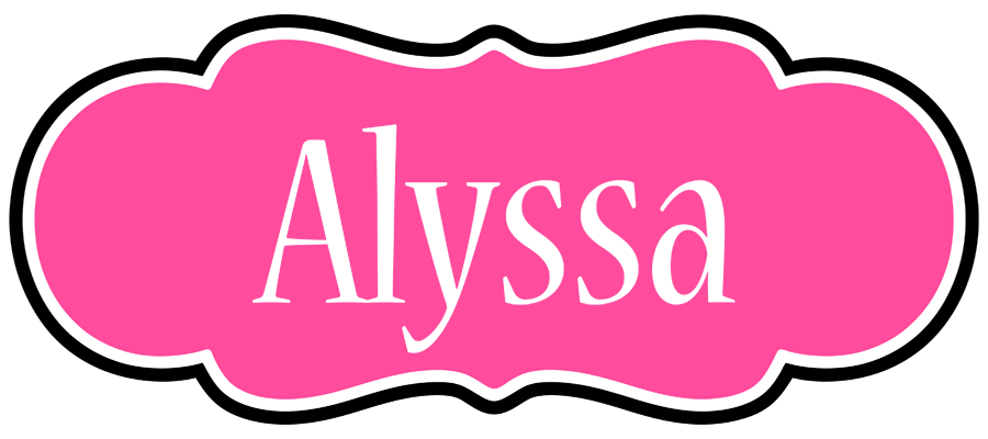 Alyssa invitation logo