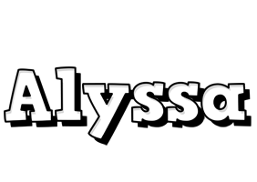 Alyssa snowing logo