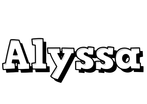 Alyssa snowing logo