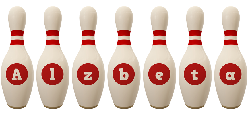 Alzbeta bowling-pin logo