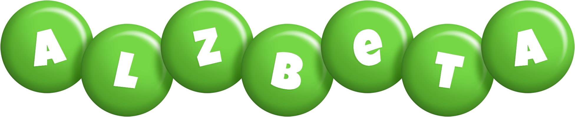 Alzbeta candy-green logo