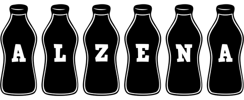 Alzena bottle logo