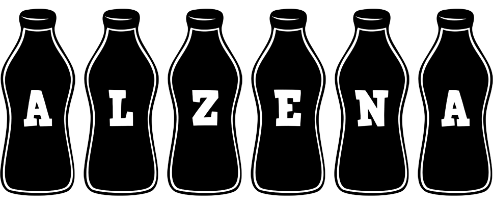 Alzena bottle logo