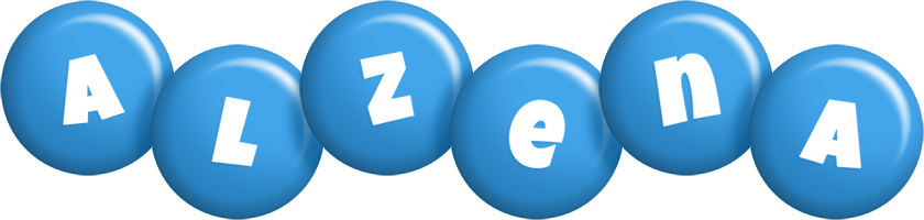 Alzena candy-blue logo