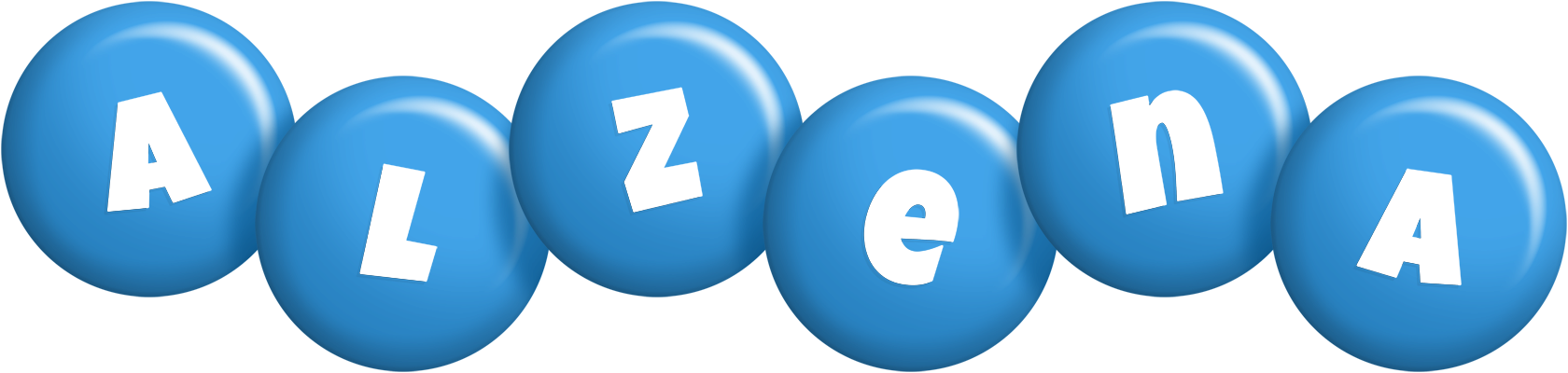 Alzena candy-blue logo