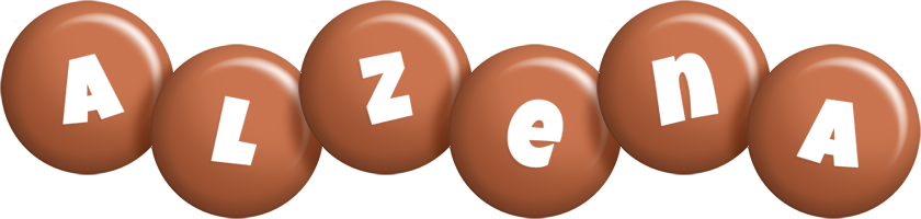 Alzena candy-brown logo