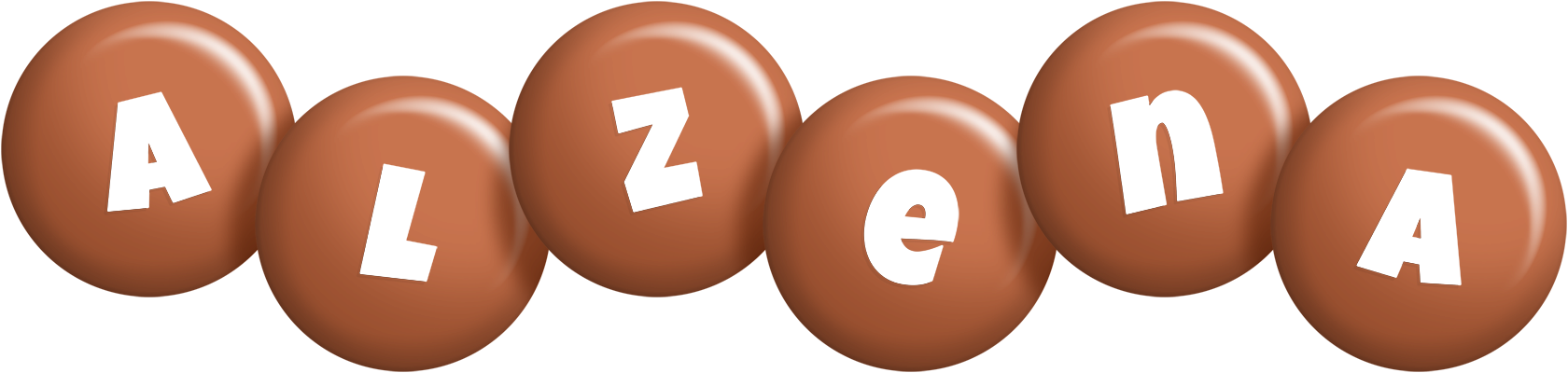 Alzena candy-brown logo