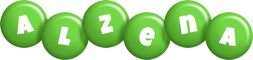 Alzena candy-green logo